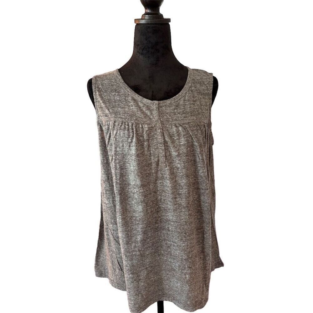 Hayden Women's Sleeveless Gray Tank Top Size M Casual Summer Wear